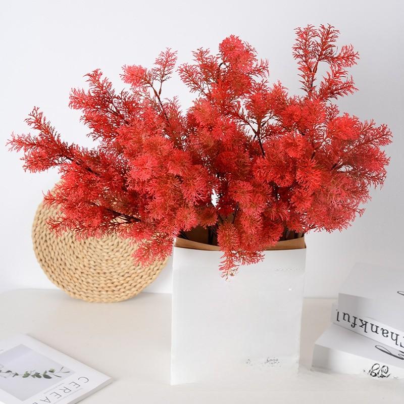 Synthetic Greenery Bonsai With Plastic Craft For Event Decor And Garden Display