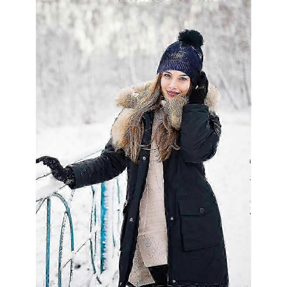 Acrylic beanie hat for women and girls