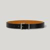 MUARMUS Classic Square Leather Belt [Black]