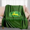 Плед John Deere, подходит для диванов, кроватей, офисов и кемпинга - Идеальный подарок на Хэллоуин, Рождество