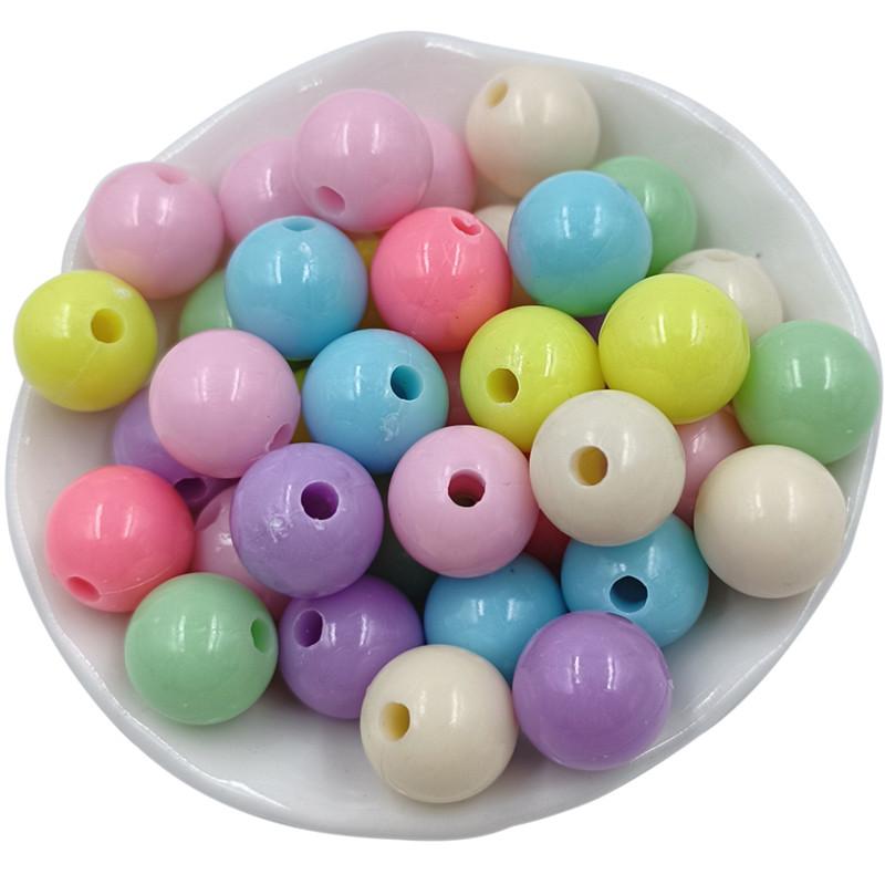 30-500 шт 4-14 мм конфетного цвета круглые свободные бусины DIY ювелирные аксессуары для ожерелья браслета изготовление ювелирных изделий