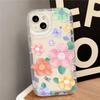 Силиконовый прозрачный чехол для телефона для iPhone 11 16 13 15 Pro Max 14 12 XS X XR 7 8 Plus SE 16promax Противоударный чехол с цветочным рисунком