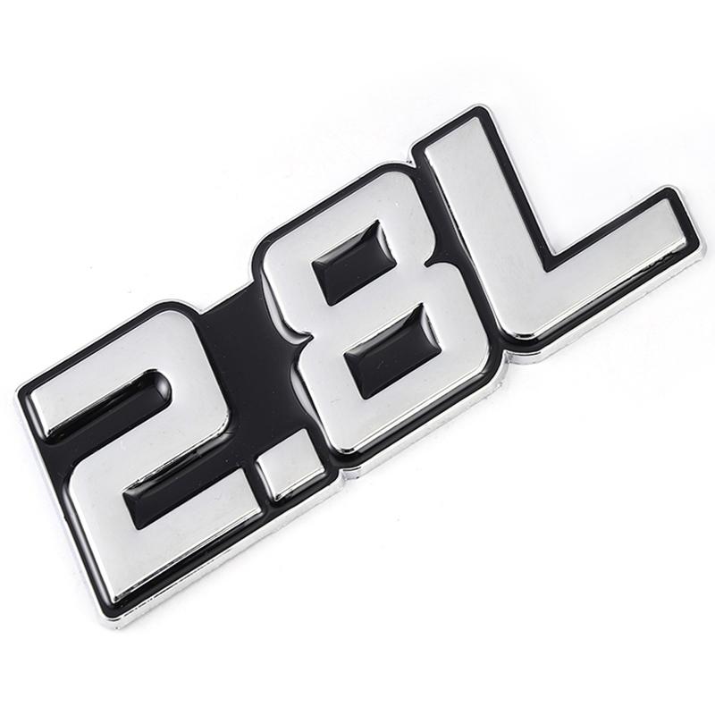 3D Металлическая Наклейка на Автомобиль 2.0L 2.2L 2.3L 2.4L 2.5L 2.8L 3.0L 3.5L Логотип Эмблема Значок Наклейки для BMW Audi Volkswagen Ford Toyota Honda