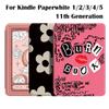 Leather M2L3EK C2V2L3 Folio Cover 11th Generation Smart Funda for Kindle Paperwhite 1/2/3/4/5