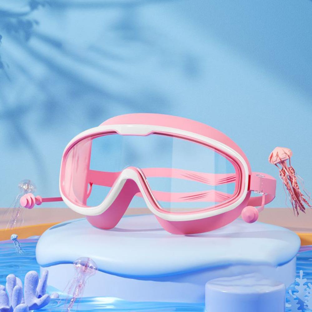 Waterproof Swimming Goggles Large Frame Water Racing Glasses Elastic Diving Eyewear Diving