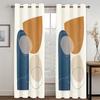 3D абстрактный геометрический дизайн искусство современная простота бесплатная доставка ping тонкие 2 панели шторы для гостиной спальни декор окна