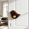 Decorative Wooden Bird Shape Magnetic Doorbell Metal Shopkeepers Bells for Refrigerator Entrance Wall Store Door Chimes