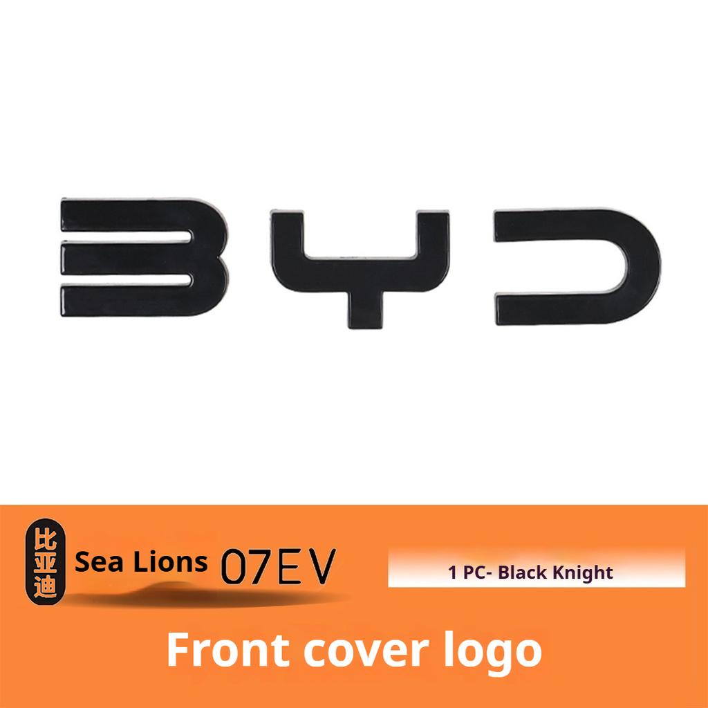 Для BYD Sealion 7 EV Автомобиль Черный Передний Значок Черный Воин Задний Значок Модификация Покрытия Стиль Логотип на Хвосте Блэкаут Значок Автомобиля