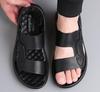 Fashion Summer 2025 Dual-purpose Driving Sandals for Men Casual Anti-slip Breathable Beach Shoes Male Solid Color Slipper Shoes Man