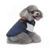 Winter Pet Coat Dogs Cats Warm Thick Cotton Outfit With Harness Loop Anti-Shedding Teddy Munchkin