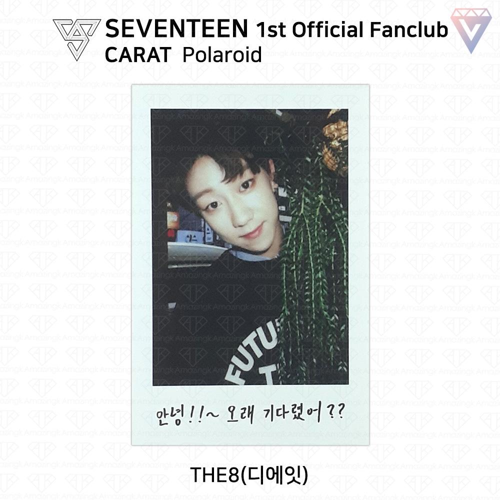 Seventeen Первая официальная фотокарточка фан-клуба Carat Polaroid KPOP K-POP