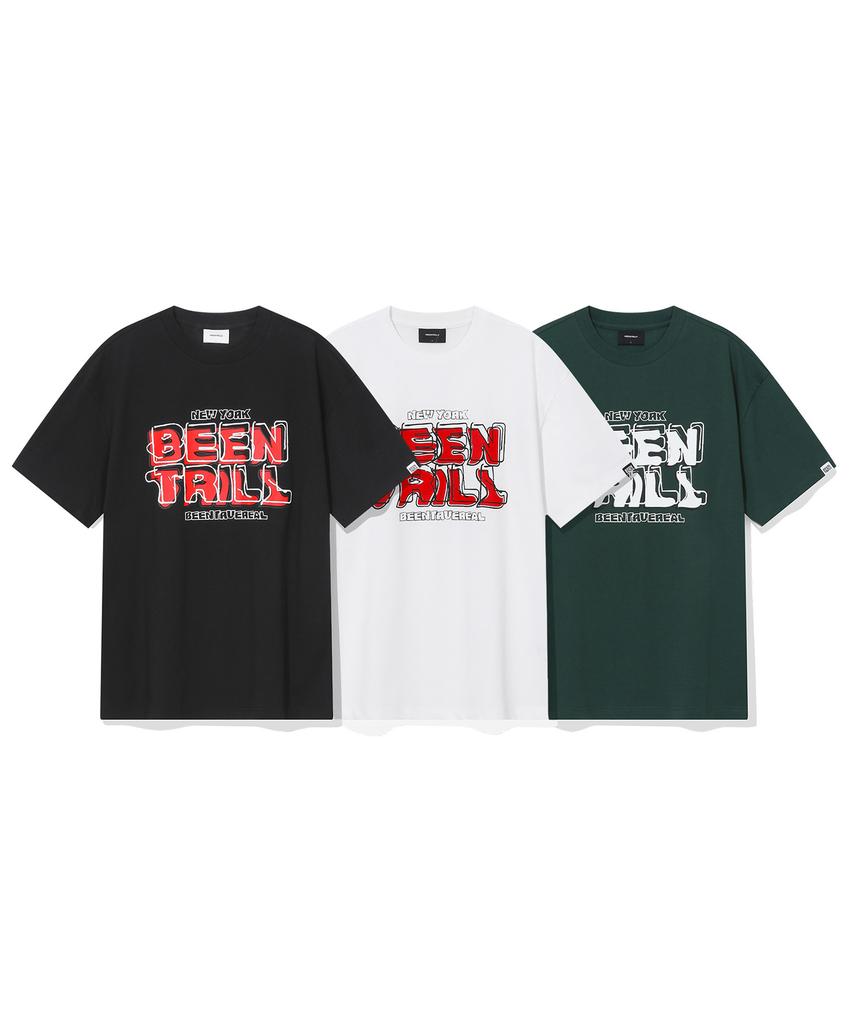 Футболка BEENTRILL Bny с винтажным логотипом (белый)