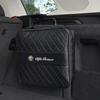 DCLLR1 Car Leather Storage Bag High-capacity Auto Trunk Handbag For Alfa Romeo Giulietta 159 Mito Giulia Stelvio 147 156 Tonale Brera