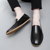 2025 Spring Autumn New Flat Comfort Loafers Fashion Brand Men's Leather Casual Shoes Versatile Men's Park Walking Shoes