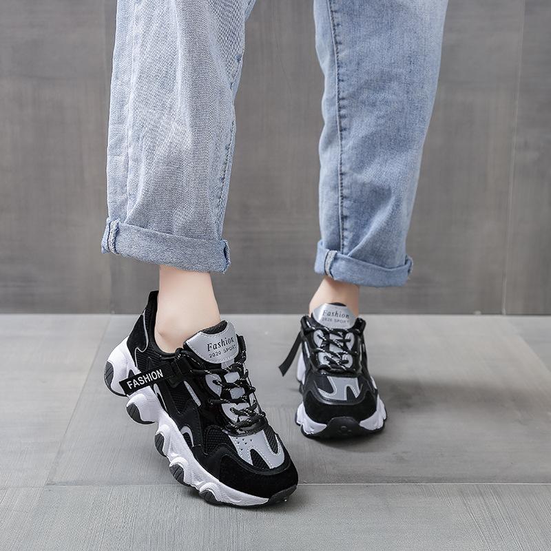 Женская повседневная обувь на толстой подошве, дышащая спортивная обувь, повседневные кроссовки, кроссовки