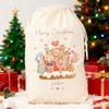 Personalised Christmas Sack Gift Bag Santa Sack Christmas Eve Decoration Item Kids Girl Nutcracker Drawstring Bag New Year Gift