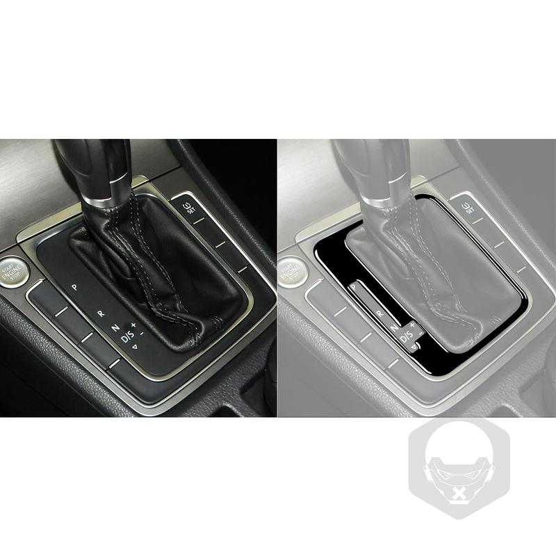 For Volkswagen Golf 7 GTI Mk7 2013 2014 2015 2016 2017 Gear Shift Panel Trim Cover Piano Black Sticker Car Interior Accessorie