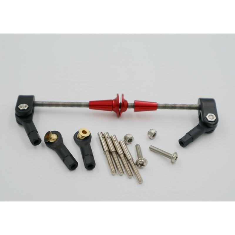 Aluminum Control Horn Assembly for Rudder 50CC RC Airplane D4 x L110mm x M3