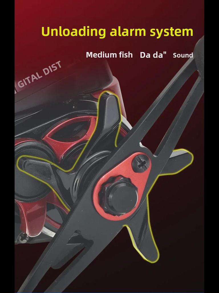 Катушка для плота Kemai Longqiao с памятью, цифровым счетчиком и леской для дальнего заброса.