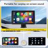 Новейшая портативная автомагнитола 2024 года, беспроводной CarPlay и Android Auto, автомобильный CarPlay с креплением на приборную панель