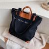 Women's 2025 Cross-Border Large-Capacity Canvas Shoulder Tote Bag for College Students