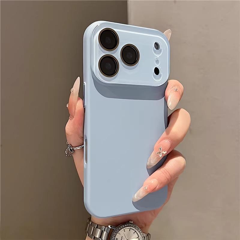 Роскошный Стеклянный Чехол-Окно для Телефона iPhone 17 16 Pro Max Жесткие Чехлы для iPhone 17 15 14 13 Pro Max Защитная Крышка для Камеры