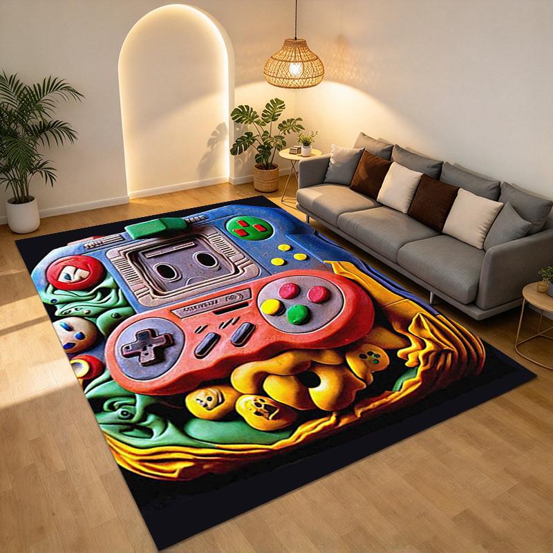 Video Game Living Room Nonslip Area Rug Soft Carpet For Bedroom Game Playroom Sofa Office Home Decor Doormat Christmas Gift C9302589