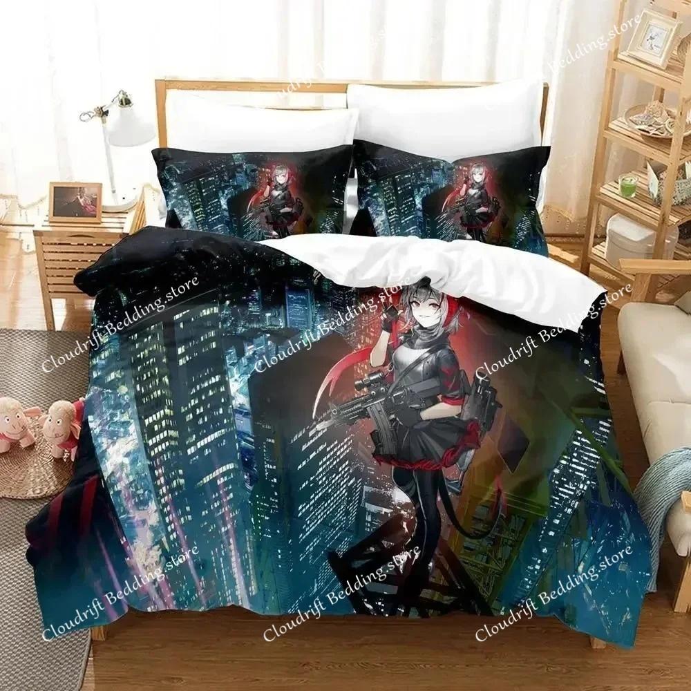 3D Печать Кавайи Аниме Arknights Комплект Постельного Белья Односпальный Полуторный Полный Евро Кровать Комплект Постельного Белья Для Взрослых Детей Спальня Пододеяльник Комплекты
