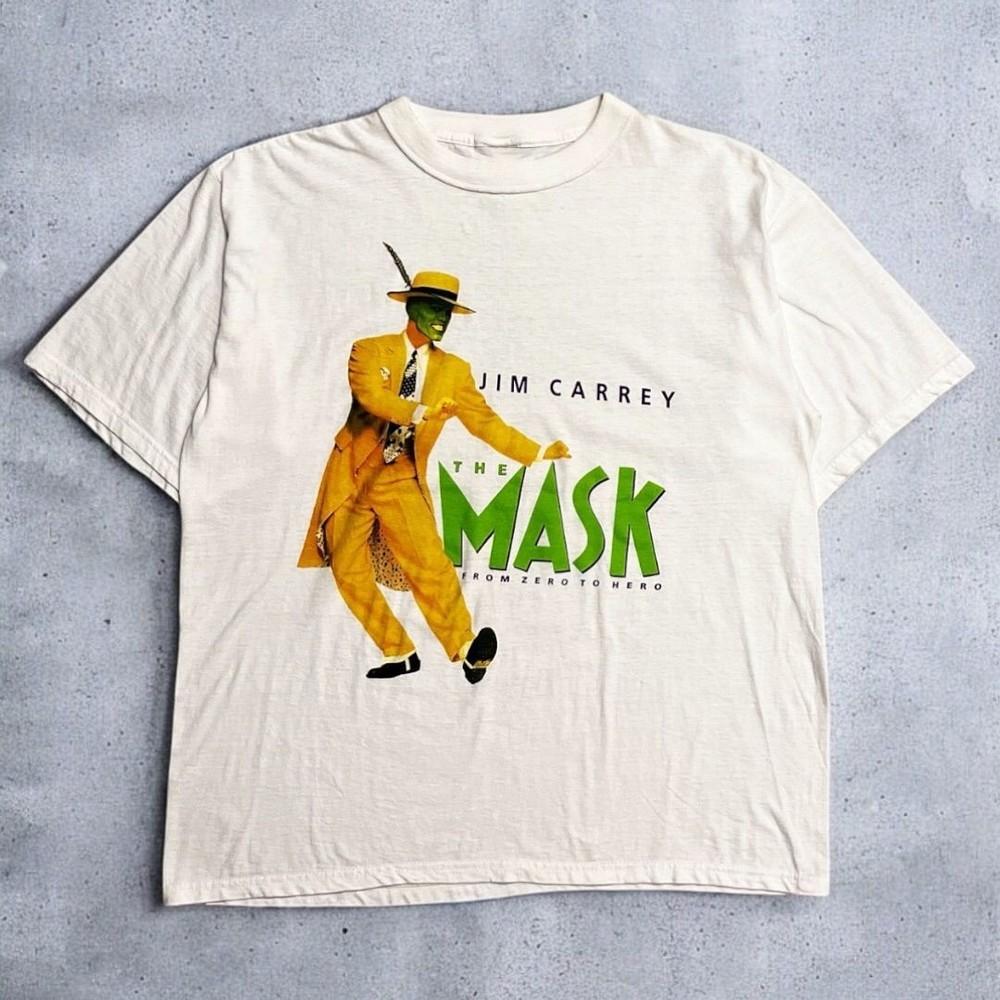 НОВАЯ футболка Comfort Colors Маска Джим Керри 1994 Размер от S до 5XL Фанмейд Унисекс