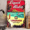 Винтажная ретро жестяная металлическая табличка Aloha Паб Бар Кафе Домашний Настенный Декор 8x12 Дюймов