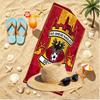 Go Ahead Eagles Print Beach Towel, Versatile Lightweight Absorbent Beach Towel for Pool Surf Yoga Bathroom, Perfect Birthday Holiday Gift