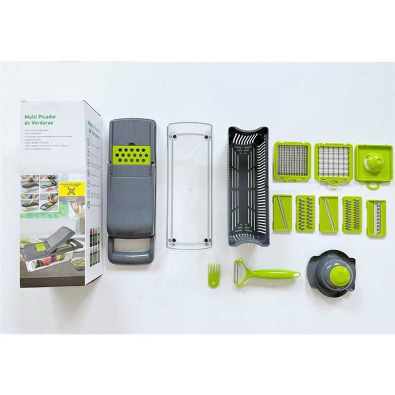 14/16 in 1 Multifunctional Vegetable Chopper Onion Chopper Handle Food Grate Food Chopper Kitchen Vegetable Slicer Dicer Cut