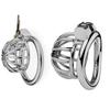 Stainless Steel Chastity Cage Set with Dual Style Design Secure Locking Ring and Smooth Metal Trainer Masturbation Sex Toys