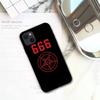 Чехол для телефона Pentagram 666 Demonic Satanic для iPhone 11 12 Mini 13 14 15 Pro XS Max X Plus SE XR Shell