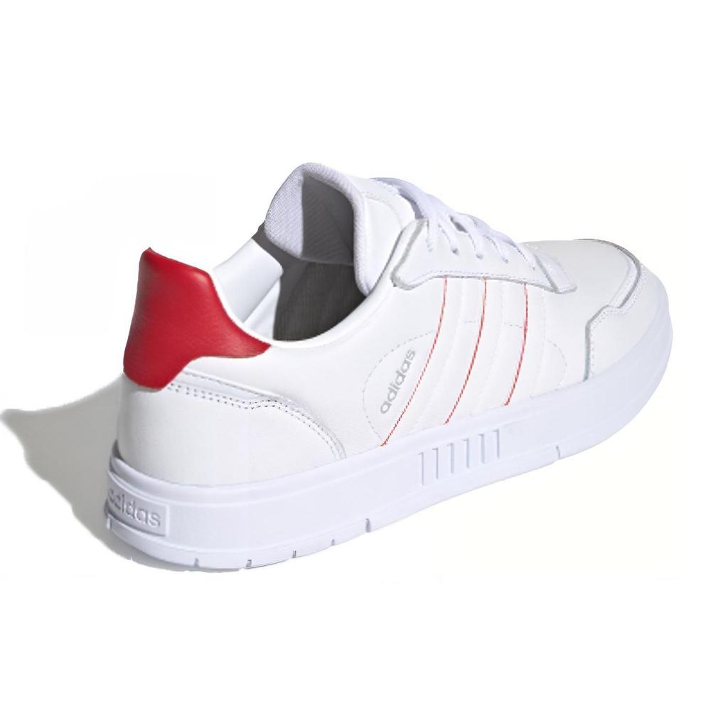 Adidas Neo Courtmaster Synthetic Leather Balance Low-Top Skate Shoes Men Sneakers White Red G55069
