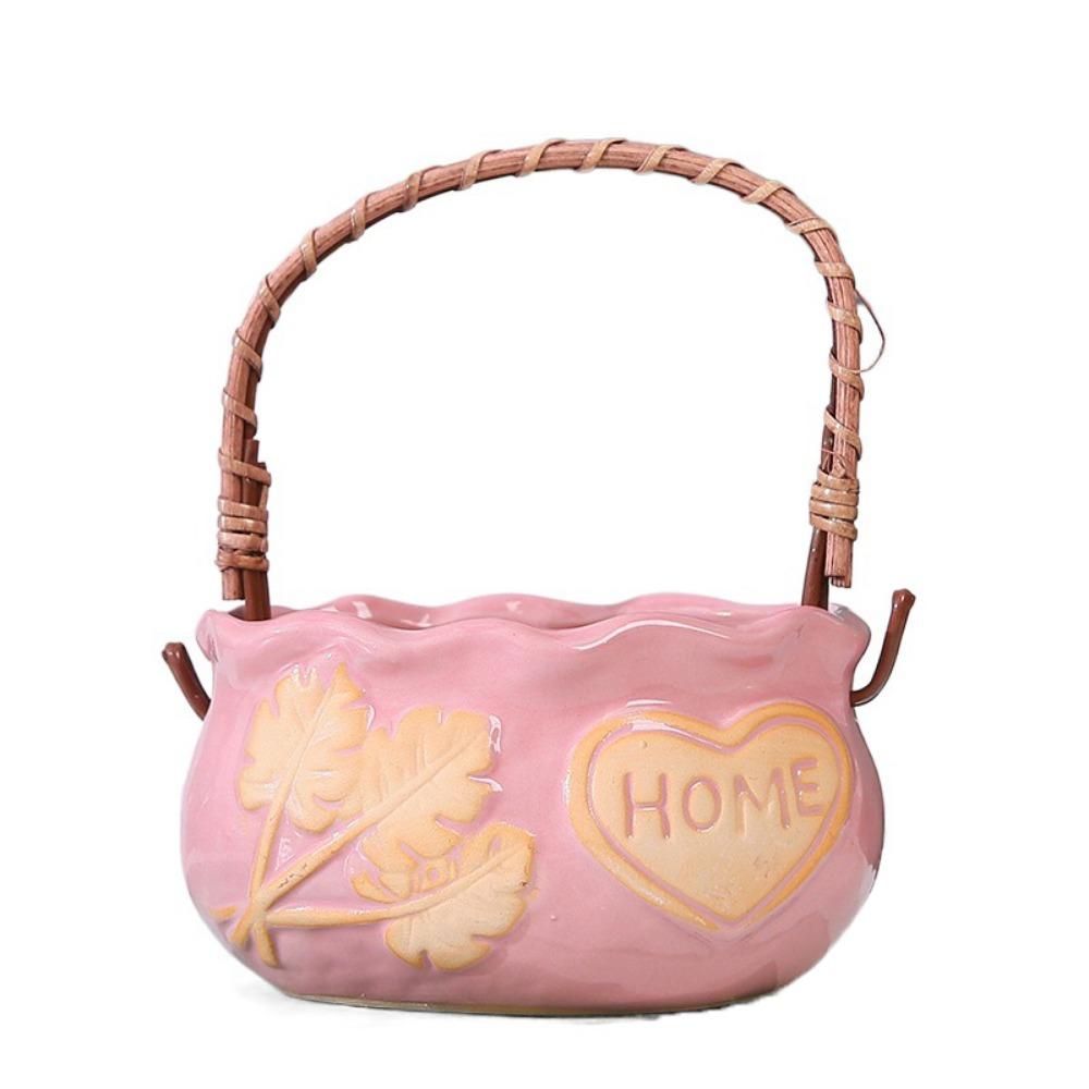 Decorative Ceramic Succulent Planter Corrosion-resistant Nordic Flowerpot Ornament  Desktop