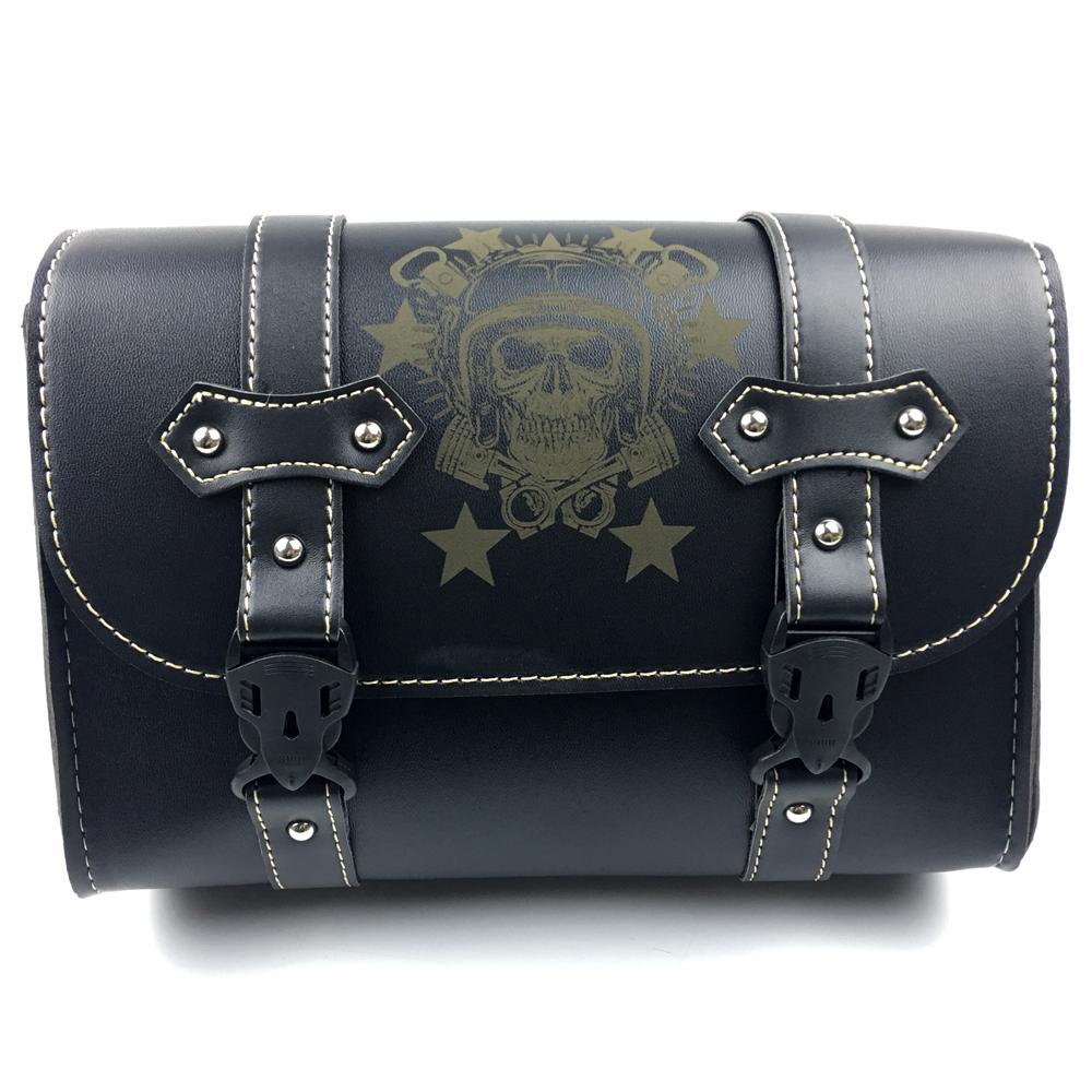 Универсальная мотоциклетная седельная сумка, модель сбоку, искусственная кожа, седельная сумка для багажа, сумка для хранения инструментов для Harley Sportster XL883