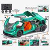 1:24 Pagani Huayra BC Super Sports Car Alloy Die Cast Toy Model Sound and Light Pull Back Детская коллекция игрушек Подарок на день рождения для мальчика