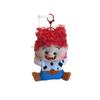 Green Light Party Curly Afro Freckle Family Bean Bag Plush Doll Pendant Cotton Stuffed Animal Toy Keychain