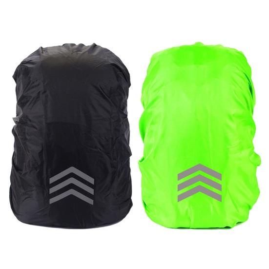 Waterproof Backpack Rain Cover with Reflective Strips Wear-Resistant UV-Proof Night Visibility Backpack Protector Cover