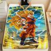 Фланелевое одеяло с принтом персонажей Dragon Ball, Высококачественное, Удобное для всех сезонов, Декор для дома, Тепло и уют, Идеально для рождественских подарков