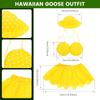 Hawaiian Porch Goose Outfit Washable Summer Lawn Goose Statue Clothes Cute Decoration for Party Yard Decor Present