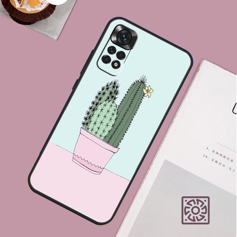 Чехол Растение Кактус Для Xiaomi Redmi Note 14 13 12 11 10 15 Pro Plus Redmi 15 13 13C 10C 12C 14C 15C Чехол
