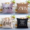 Быстрая мода Элегантный дизайн ZARA-A Наволочка Наволочка против пылевых клещей Невидимая молния Шелковистый короткий плюш Чехол для диванной подушки