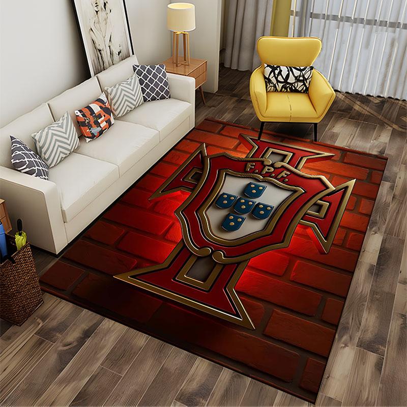 Portuguese Crest Emblem Carpet suitable as a non-slip mat for the living room or bedroom sofa