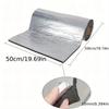 1000*500mm 5/10mm Car Sound Mat Proofing Deadener Heat Noise Insulation Deadening Mat Hood Closed Cell Foam Accessories