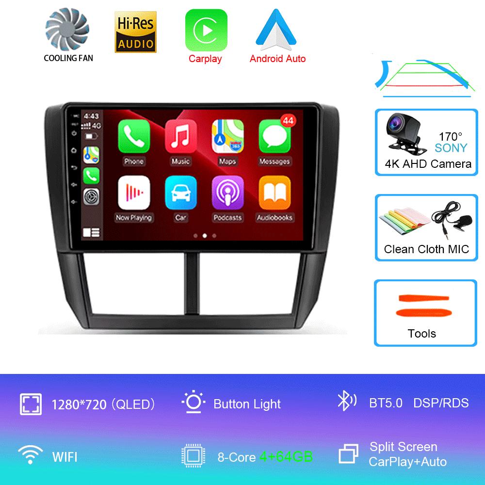 Car Radio Android 14 Multimedia Player For Subaru Forester 3 SH WRX 2007-2013 For Subaru Impreza GH GE 2Din 2 Din Head Unit DSP