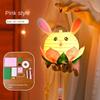 DIY Material Package Lotus Flower Lanterns Glowing Rabbit Lotus Lantern  Holiday Decoration