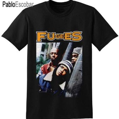 Fugees Лорин Хилл, Вайклеф Джин, Прас Винтажная черная футболка Мужская уникальная хлопковая футболка с короткими рукавами и круглым вырезом Футболка Топ