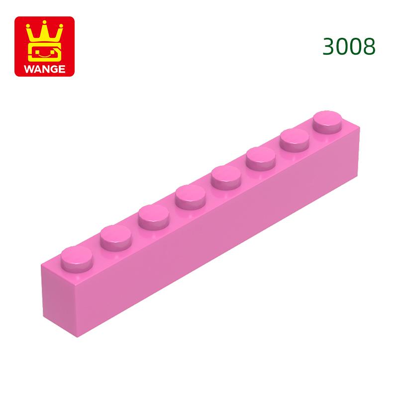 Нетоксичный 33 шт./лот 3008 1x8 Строительный блок с высоким отверстием Moc Базовые классические детали Кирпичные аксессуары Совместимы с DIY Детские игрушки Подарочная коробка